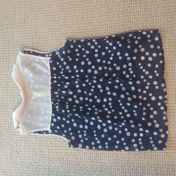 Blue Polka dot sleeveless top - Picture 2 of 2